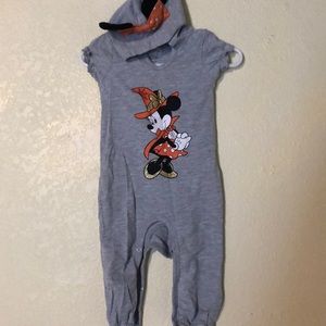 NBW Minnie Mouse Halloween Themed Romper